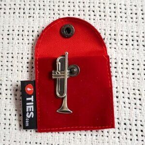 Ties "Toot Your‎ Own Horn" Antique Silver Tie Pin